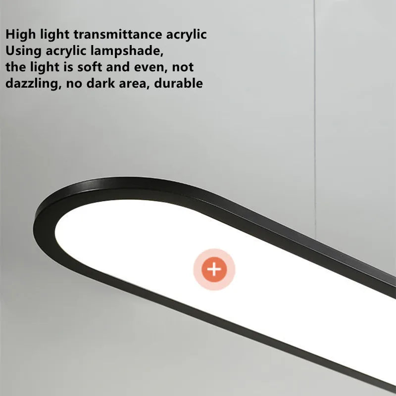 lustre suspension led design minimaliste pour éclairage