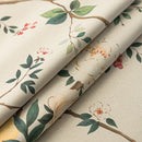 Rideau occultant floral vintage isolant chambre salon