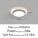 Modern minimalist LED ceiling light for creative decor