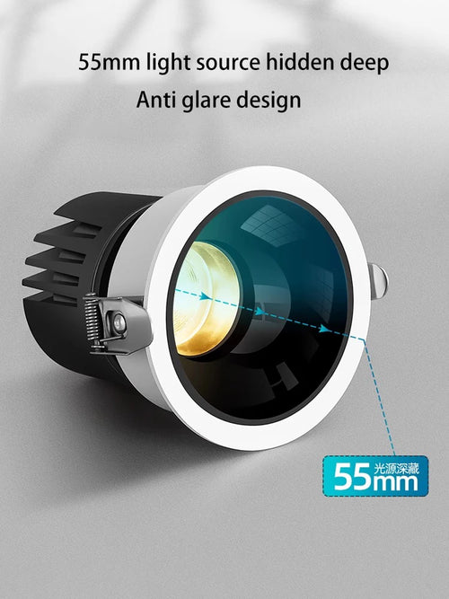 spot intelligent encastrable rond xiaomi mijia led rgb tuya zigbee - vue 5 sur 9
