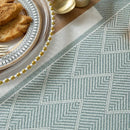 Chemin de table imperméable polyester motif géométrique décoration