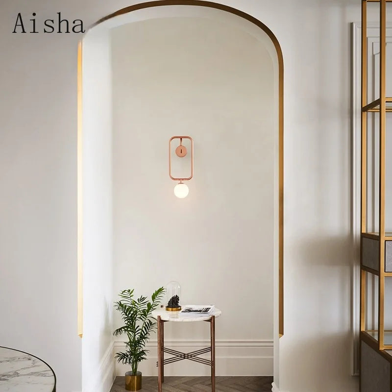 Creative minimalist rotating decorative wall light - vue 4 sur 7