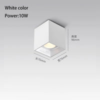 projecteurs led carrés montés en surface pour maison balcon