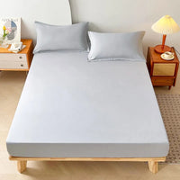 1PC Plain Color Waterproof Mattress Cover,Polyester Material, Thin Breathable,Bedroom，Four Seasons Apply