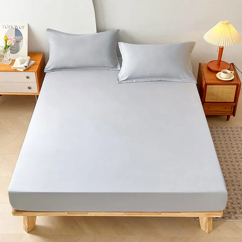 1PC Plain Color Waterproof Mattress Cover,Polyester Material, Thin Breathable,Bedroom，Four Seasons Apply