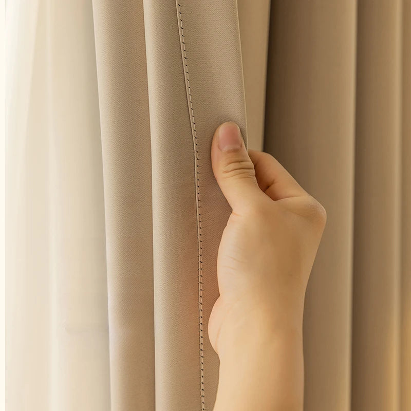 Rideau occultant thermique épais pour salon chambre - vue 5 sur 13