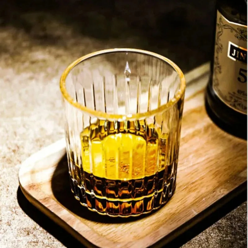 verres à whisky old fashioned relief élégant résistants - vue 5 sur 7
