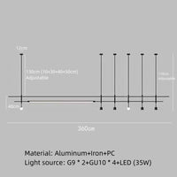 lustre minimaliste réglable en hauteur pour divers espaces