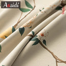 Rideau occultant floral vintage isolant chambre salon