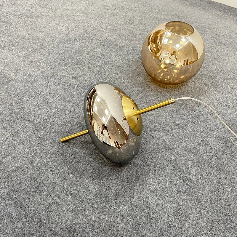 Suspension design LED de luxe en verre - vue 4 sur 14
