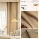 Rideau moderne plissé occultant luxe pour salon chambre