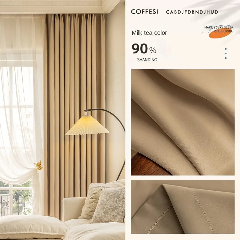 Rideau moderne plissé occultant luxe pour salon chambre - vue 11 sur 18