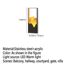 Contemporary outdoor LED lamp for garden and courtyard