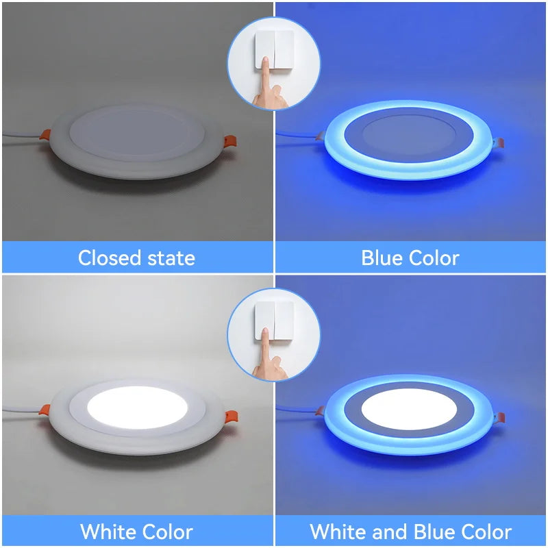 plafonnier encastré à led lumière froide design moderne pour intérieur - vue 4 sur 10