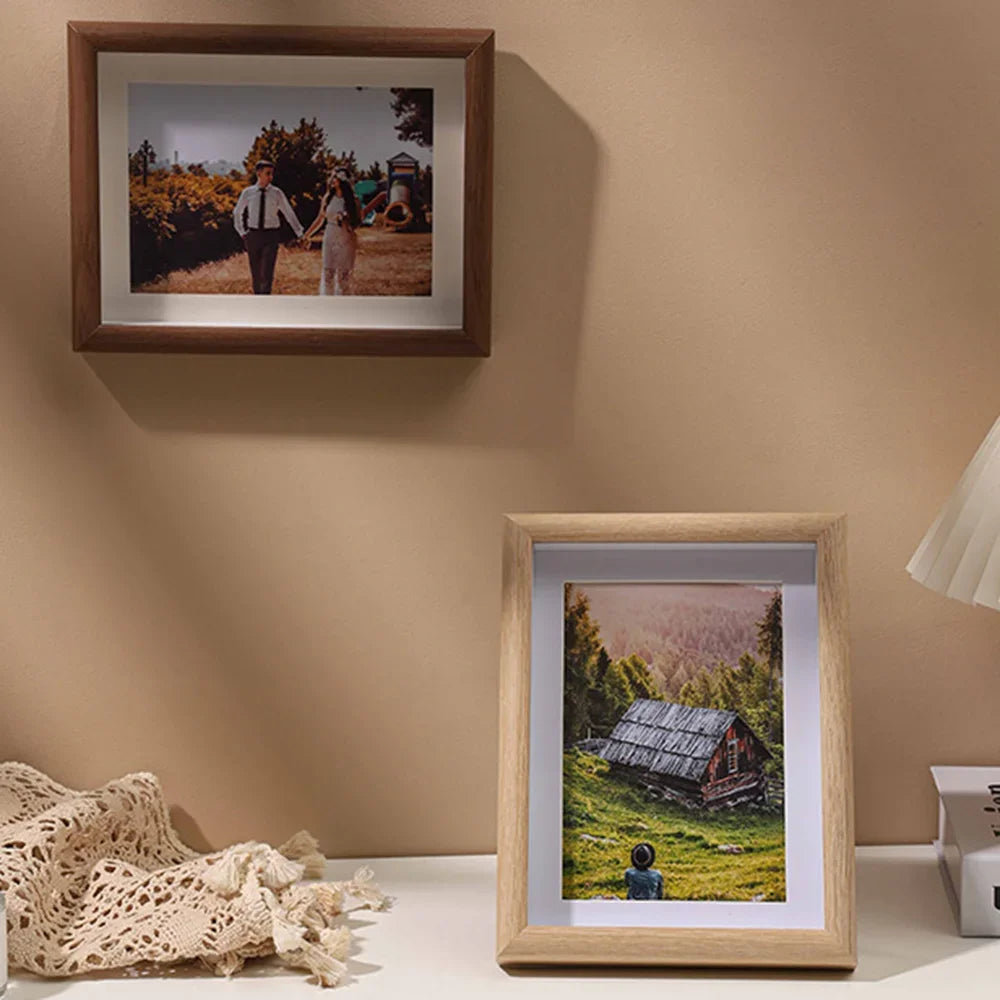 cadre photo en bois pour portraits de famille et souvenirs - vue 6 sur 9