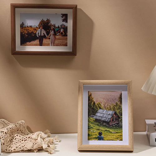 cadre photo en bois pour portraits de famille et souvenirs - vue 7 sur 9