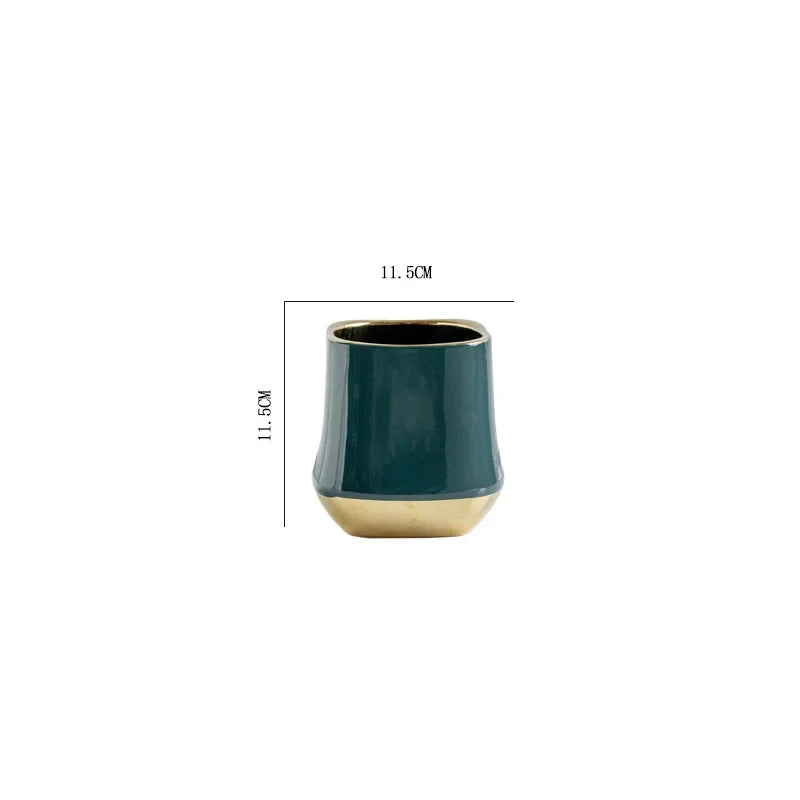 pots de fleurs en céramique nordique décoratifs et colorés