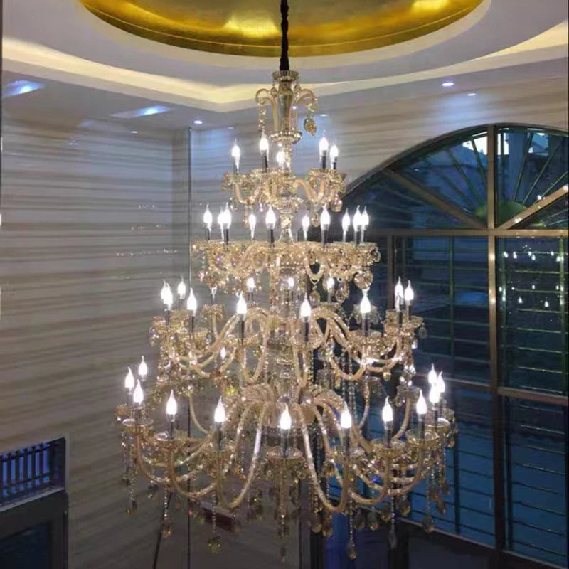 lustre moderne en cristal pour un éclairage élégant et raffiné - vue 5 sur 8