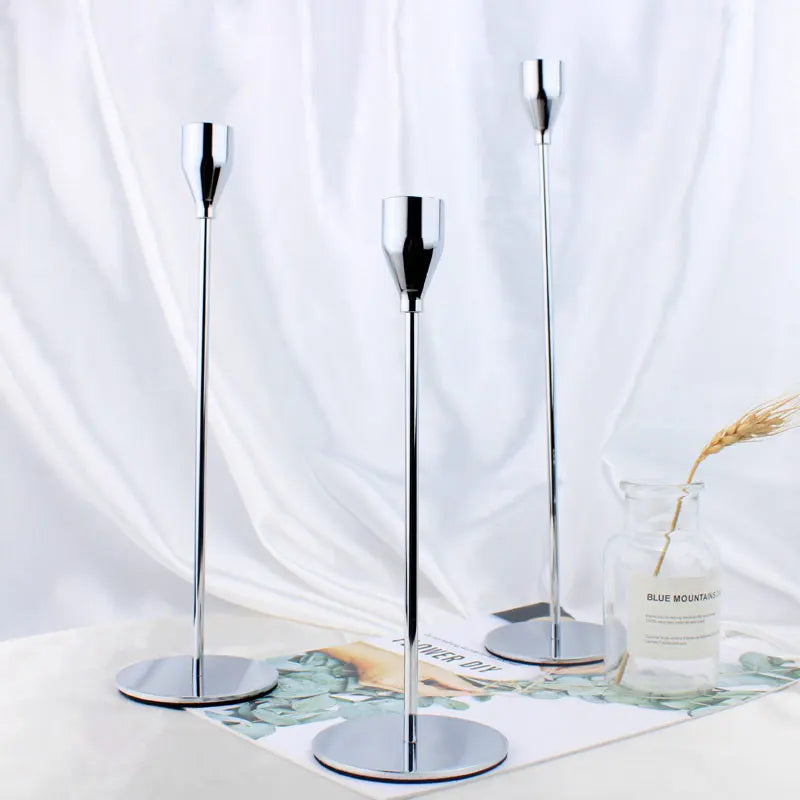 bougeoir conique en métal pour événements et décorations élégantes - vue 11 sur 13