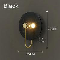 applique murale led de luxe en marbre pour hôtel