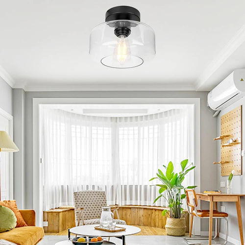 lustre moderne en verre led pour intérieur allée couloir