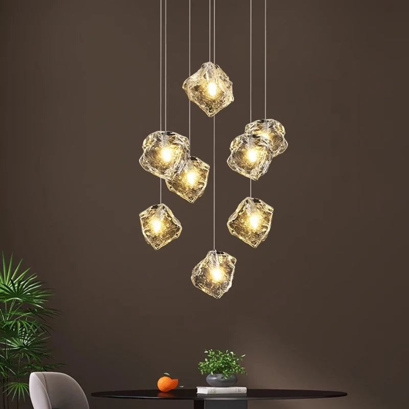 lustre moderne à led pour éclairage intérieur suspendu - vue 4 sur 18