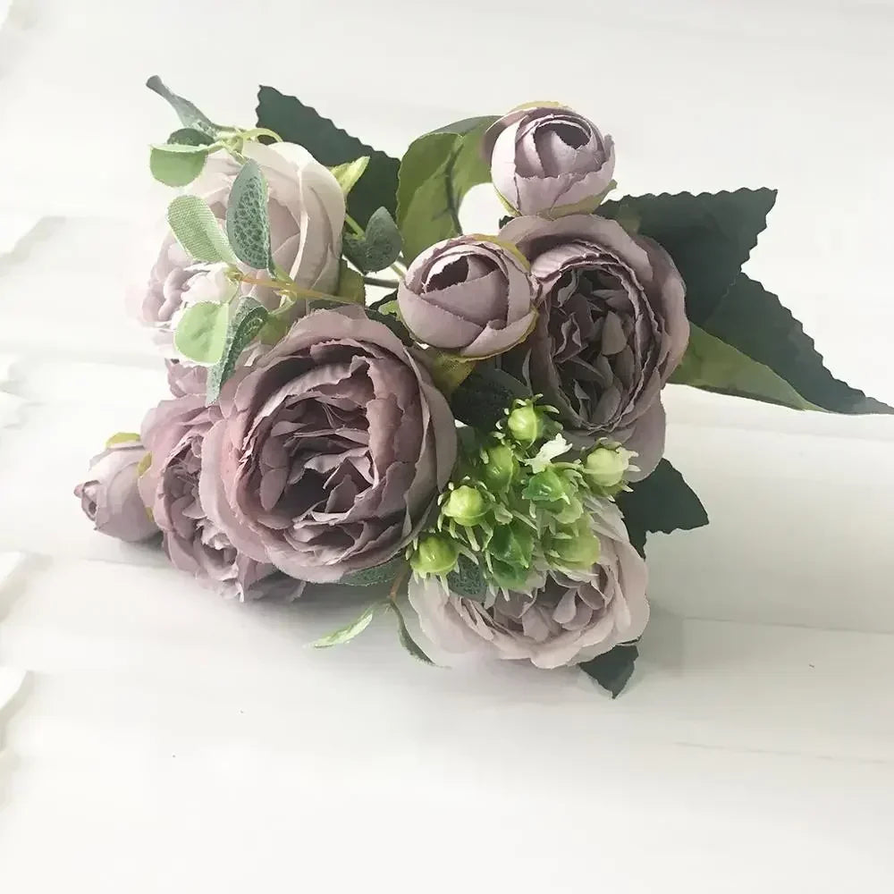 petit bouquet de fleurs artificielles pour décorations printanières et festives - vue 31 sur 34