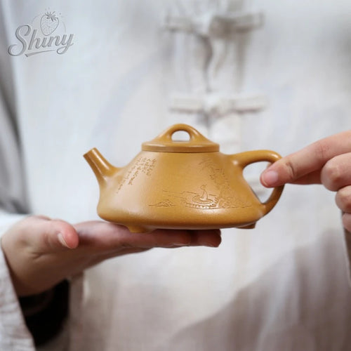 théière artisanale argile violette style shipiao kung fu