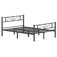 VASAGLE Single Bed Frame, Metal Bed Frame, Fits 90 x 190 cm Mattress, Easy Assembly, for Small Spaces, Guest Room