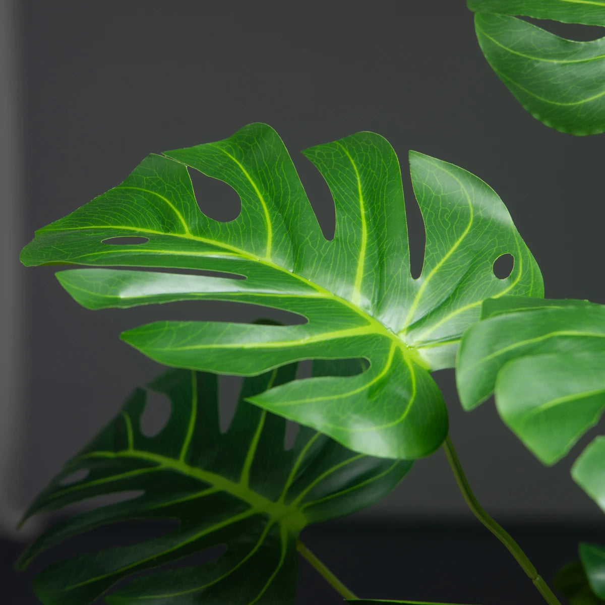 palmier artificiel 18 feuilles grandes plantes monstera décoratif pour intérieur - vue 6 sur 6