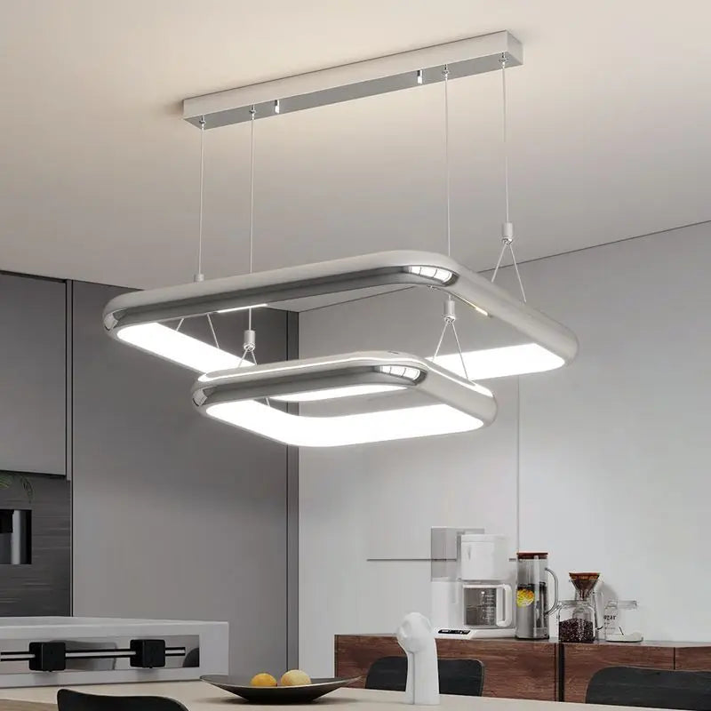 Lustre LED Chrome Perle Suspension