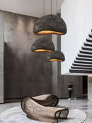 Minimalist wabi-sabi LED chandelier for loft and cafe decor