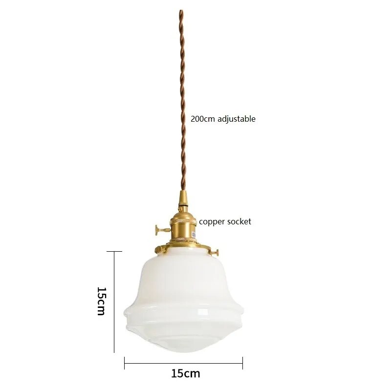 Suspension LED en verre blanc laiteux - vue 14 sur 30