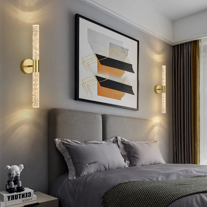 Nordic style minimalist LED acrylic bubble wall light - vue 5 sur 8