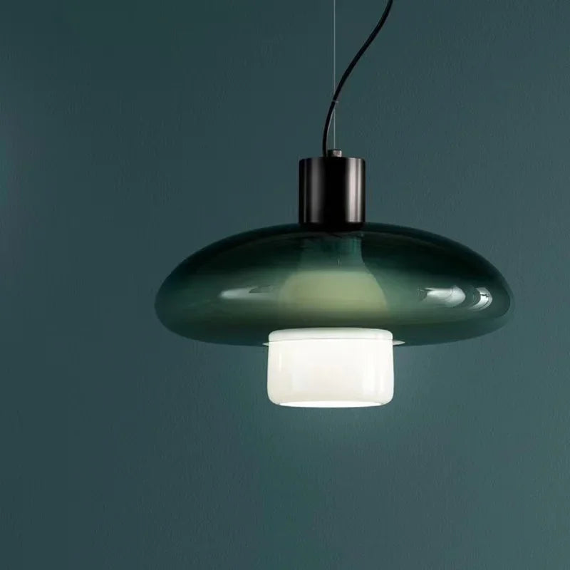 Italy Designer Glass Pendant Lamp Modern Ceiling Suspension Chandelier Hanging Light for Kitchen Island Dining Room - vue 4 sur 8