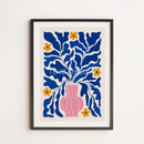 Decorative posters with colourful flower quotes and funny dogs