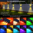 Waterproof solar wall light for decorative outdoor lighting