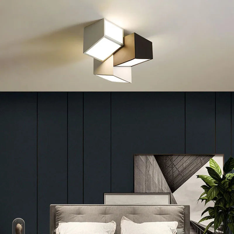 plafonnier led créatif nordique en acrylique éclairage décoratif intérieur - vue 5 sur 8