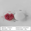 moule à fleurs d'amour en silicone pour bougies et savon DIY