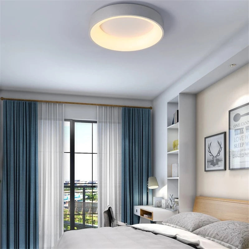 plafonnier moderne à leds minimaliste avec télécommande