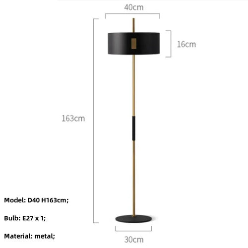 Minimalist floor lamp for reading and interior decoration