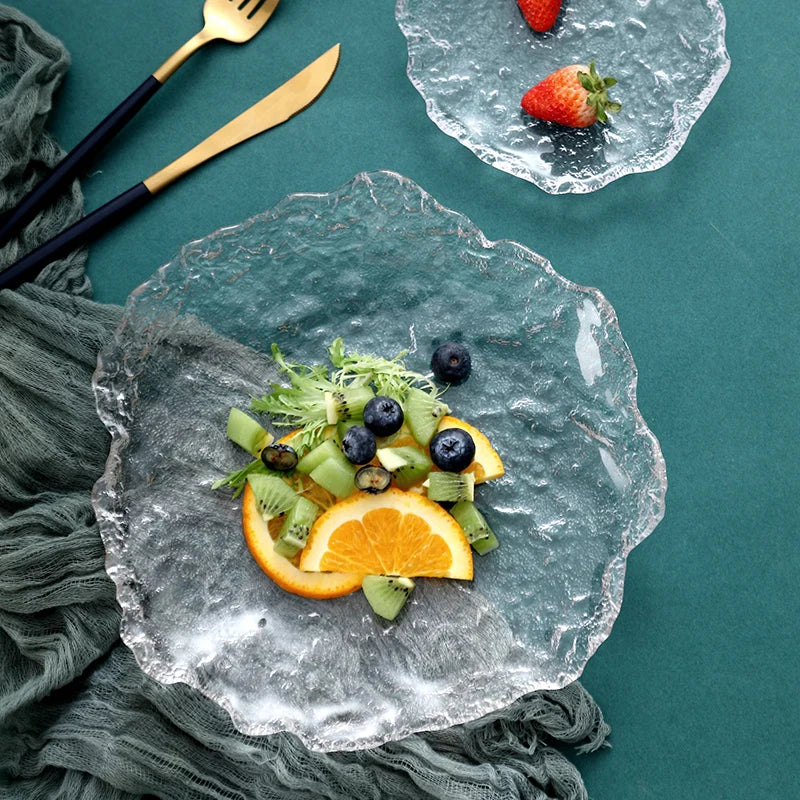 plateaux décoratifs en verre pour rangement et décoration intérieure - vue 5 sur 8