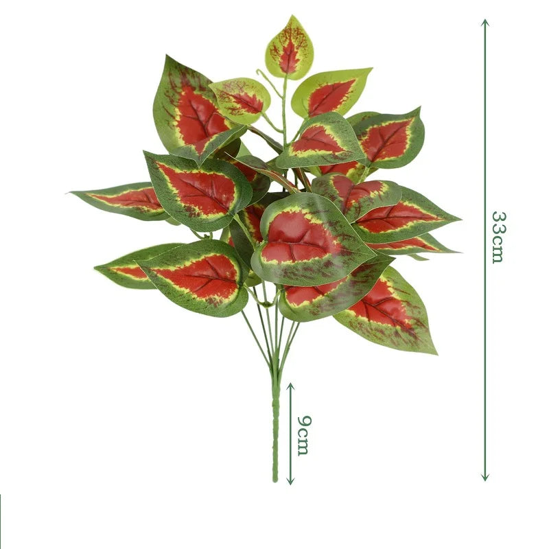 feuilles de bambou dieffenbago en soie pour décoration élégante - vue 23 sur 32