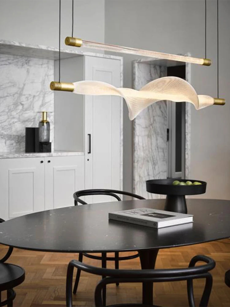 suspension design nordique tube lumineux pour intérieur décoratif - vue 2 sur 17
