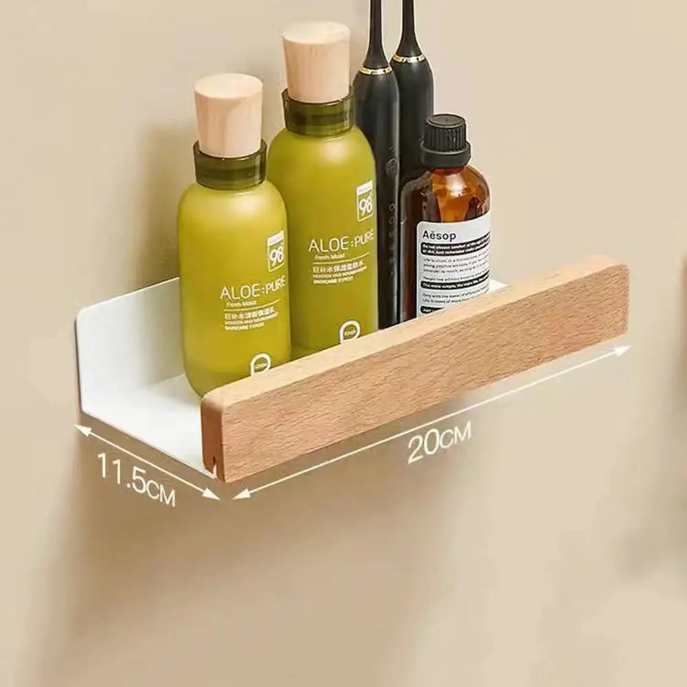 étagère en hêtre étanche pour rangement cuisine et salle de bain - vue 12 sur 20
