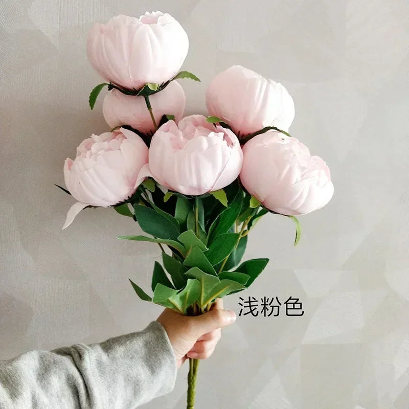 bouquets de pivoines artificielles pour décoration intérieure élégante - vue 11 sur 14