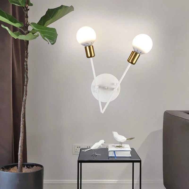 plafonnier nordique créative multi-tête simple moderne - vue 6 sur 12