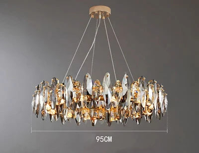 lustre vintage art déco en cristal pour éclairage intérieur - vue 10 sur 11