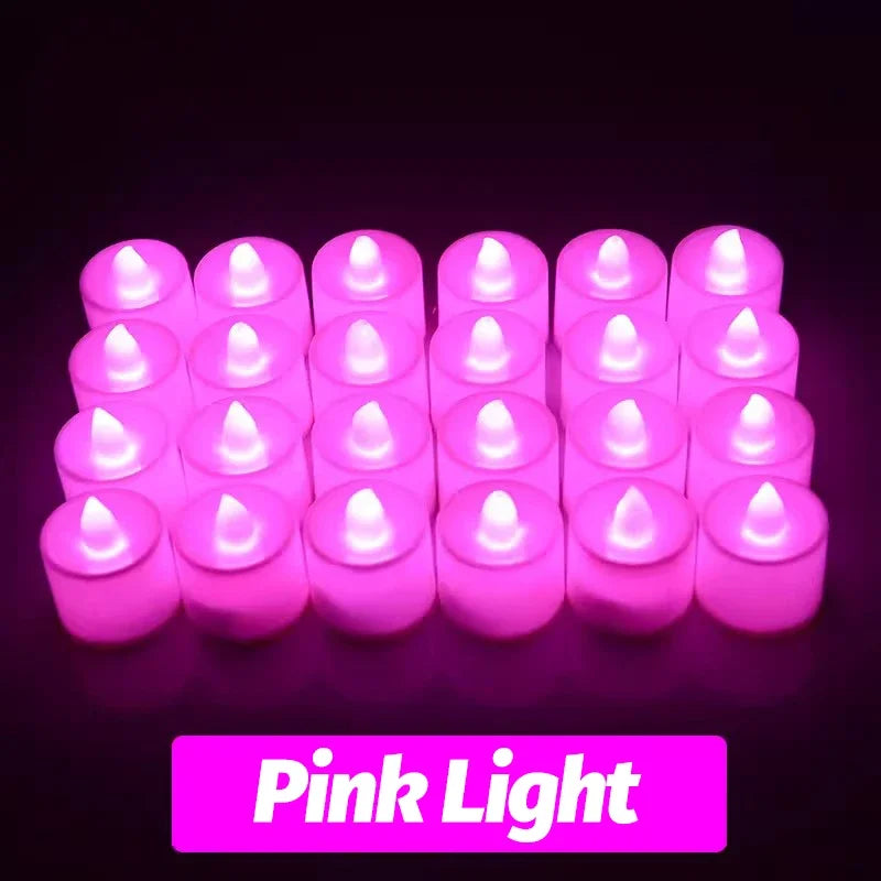 bougies led sans flamme décoration fête mariage noël en forme de cœur - vue 13 sur 14