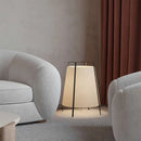 Minimalist nordic floor lamp with creative fabric shade